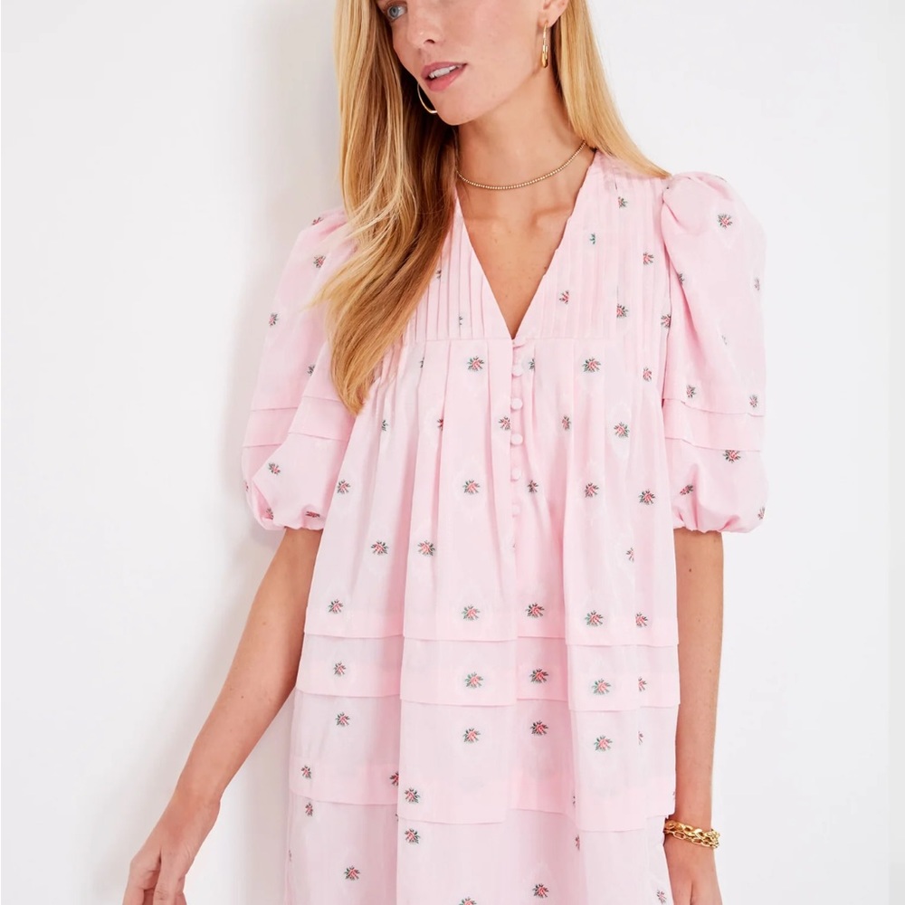 NWOT Hunter Bell Jenkins Dress in Pink Blossom Size Large - Picture 5 of 14